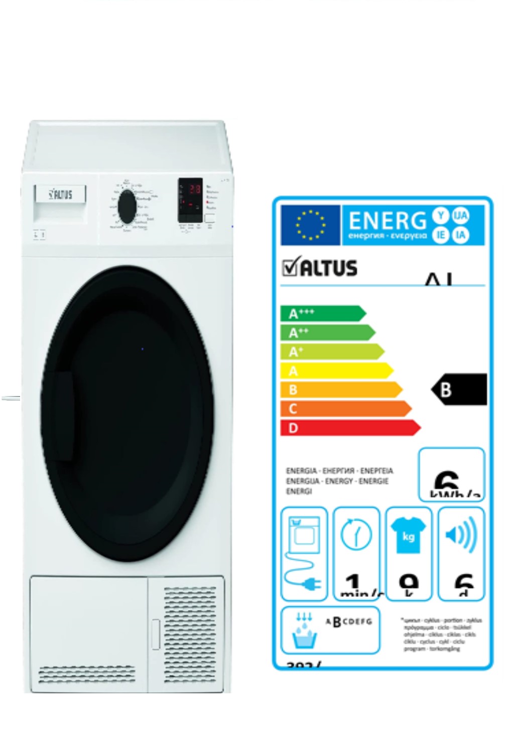 Altus AL 91YB 9 KG kurutma makinesi 8690842490866