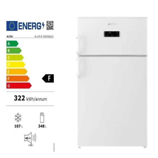 altus al 375 x nofrost beyaz buzdolabı